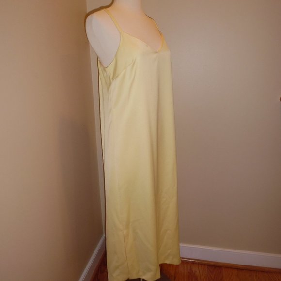 NWT CLUB MONACO Sarana Tie-back Slip Cocktail Summer Open Back Sexy Dress Yellow - Picture 6 of 8